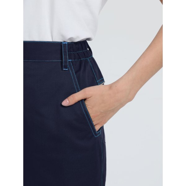 Брюки женские ProfLineSpecialist (тк.Смесовая,240), т.синий/васильковый