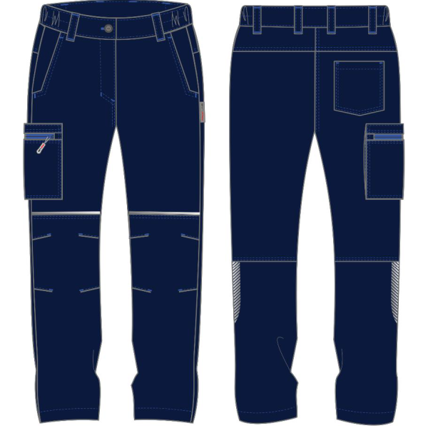 Брюки женские ProfLineSpecialist (тк.Смесовая,240), т.синий/васильковый