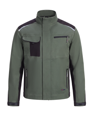 Куртка ProfLineLeader (тк.Хлопок/Спандекс,260), хаки/черный
