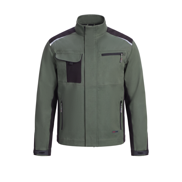 Куртка ProfLineLeader (тк.Хлопок/Спандекс,260), хаки/черный