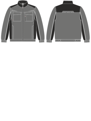 Куртка ProfLineSpecialist (тк.Смесовая,240), серый/черный