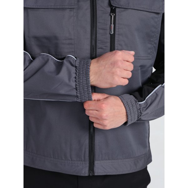 Куртка ProfLineSpecialist (тк.Смесовая,240), серый/черный