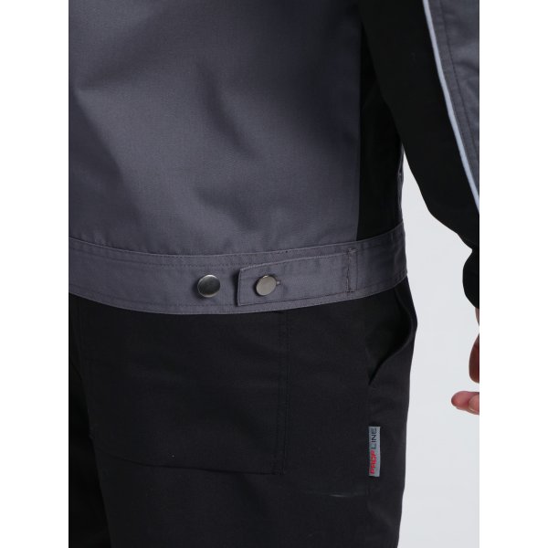 Куртка ProfLineSpecialist (тк.Смесовая,240), серый/черный