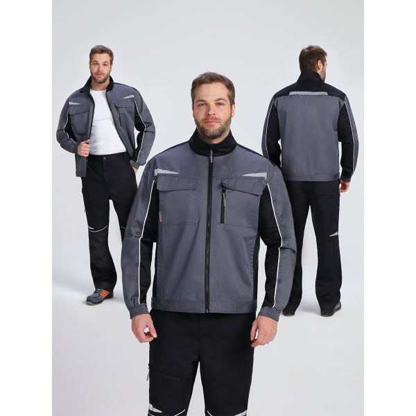 Куртка ProfLineSpecialist (тк.Смесовая,240), серый/черный