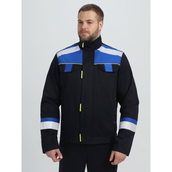 Костюм Бостон (тк.Саржа,320) брюки, т.синий/васильковый