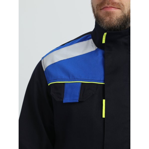 Костюм Бостон (тк.Саржа,320) брюки, т.синий/васильковый