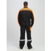 Костюм Виват-2 Премиум CH МВО (тк.Смесовая,240) п/к, черный/оранжевый