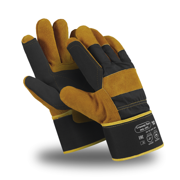 Перчатки Manipula Specialist® Сталкер Про (спилок/ткань+интерлок), SPL-72/MG-292