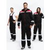 Костюм Титан-2 СОП с капюшоном CH (тк.Смесовая,210) п/к, черный/красный