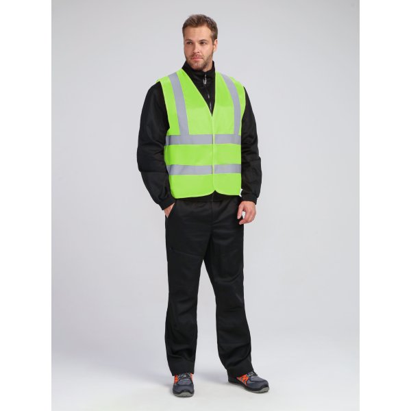 Жилет сигнальный ProfLineBase СОП-4 (тк.Полиэфир,100), желтый