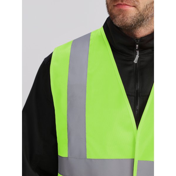 Жилет сигнальный ProfLineBase СОП-4 (тк.Полиэфир,100), желтый