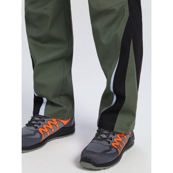 Брюки ProfLineLeader (тк.Хлопок/Спандекс,260), хаки/черный