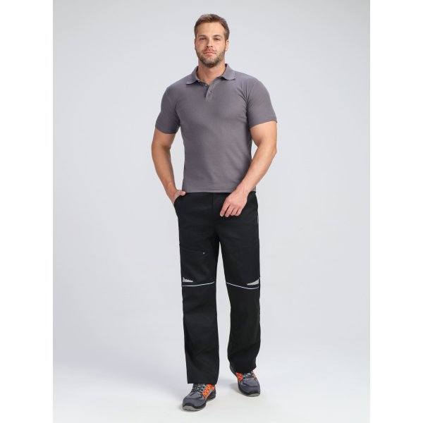 Рубашка поло ProfLineBase (тк.Пике,180), серый