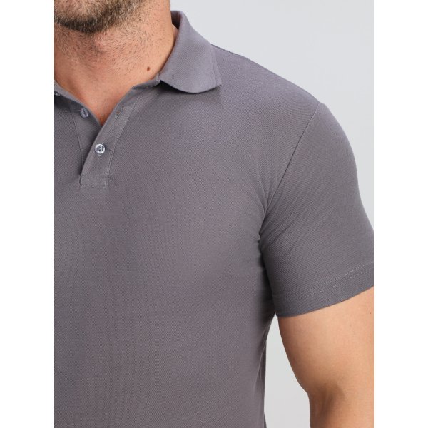 Рубашка поло ProfLineBase (тк.Пике,180), серый