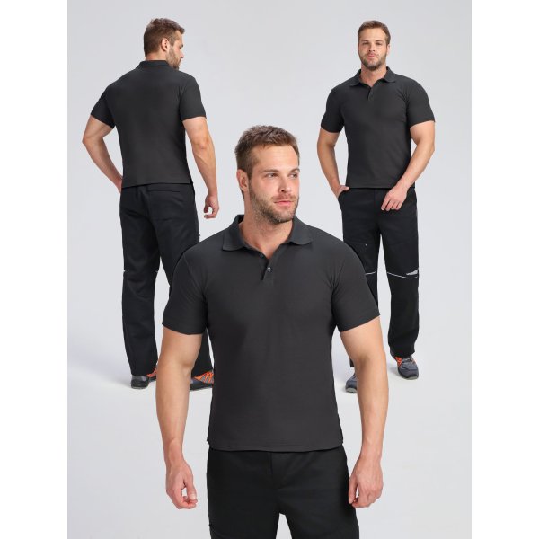 Рубашка поло ProfLineBase (тк.Пике,180), серый/2