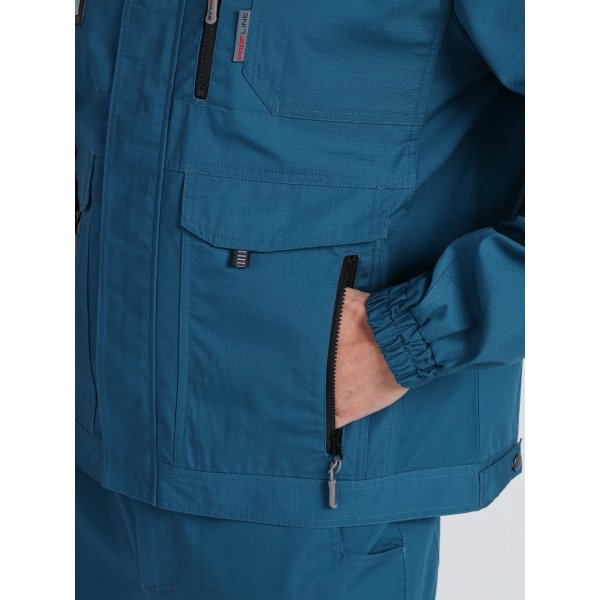 Костюм ProfLineSpecialist-2 (тк.РипСтоп,240) п/к, циан/черный