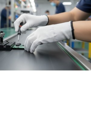 Перчатки ProfLineBase нейлоновые, белый