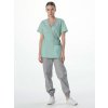Костюм женский Симпл-001 (тк.Смесовая,120) MedLine, серый/мятный-74
