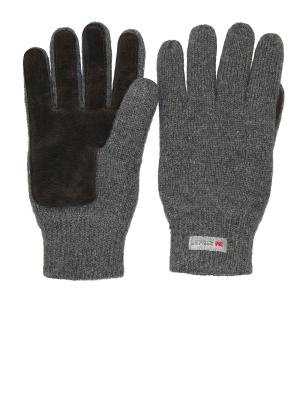 Перчатки утепленные ProfLineSpecialist (Полушерсть/спилок), серый