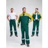 Костюм Бриготек-1 СОП (тк.Смесовая,260) брюки, зеленый/желтый