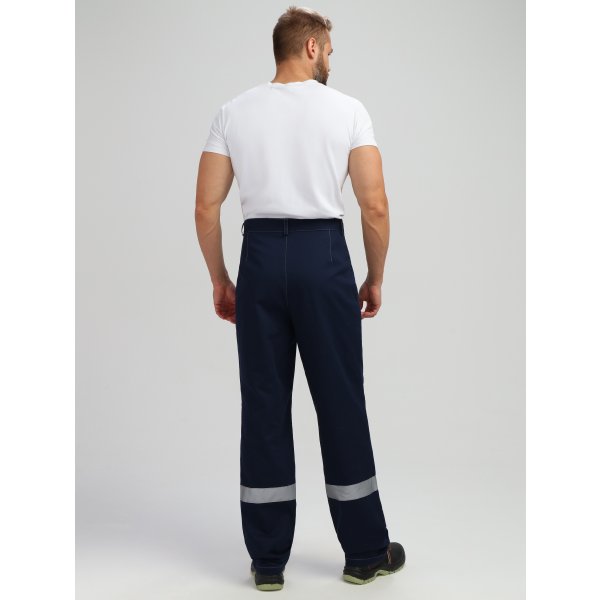 Костюм Лигор-1 СОП (тк.Саржа,250) брюки, т.синий/васильковый