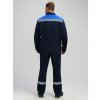 Костюм Лигор-1 СОП (тк.Саржа,250) брюки, т.синий/васильковый