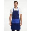 Фартук с грудкой Модеринт (тк.Смесовая,210), т.синий/васильковый