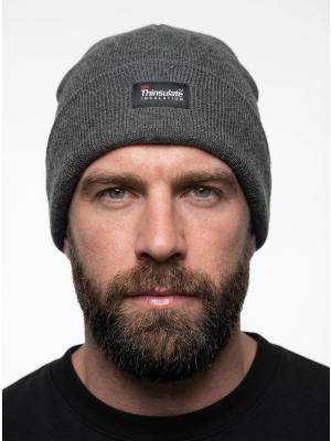 Шапка утепленная ProfLineSpecialist (Акрил), т.серый