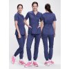 Костюм женский хирургический Модерн-004 (тк.Стрейч,120) MedLine, т.синий