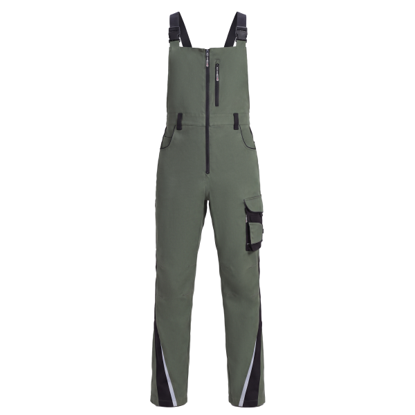Полукомбинезон ProfLineLeader (тк.Хлопок/Спандекс,260), хаки/черный