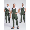 Полукомбинезон ProfLineLeader (тк.Хлопок/Спандекс,260), хаки/черный