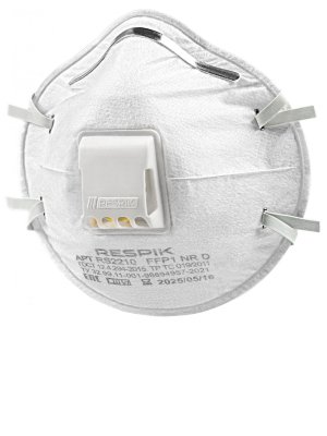 Респиратор чашеобразный RESPIK® RS2210 с клапана, FFP1 (10 шт)