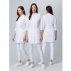 Халат женский Симпл-001 (тк.Смесовая,120) MedLine, белый