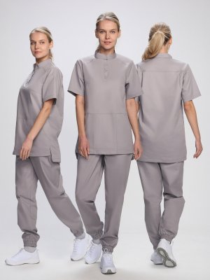 Костюм женский Сити-002 (тк.Смесовая,145) MedLine, св.серый