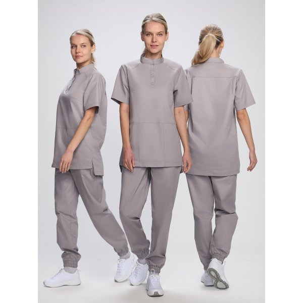 Костюм женский Сити-002 (тк.Смесовая,145) MedLine, св.серый