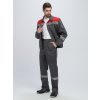 Костюм Лигор-1 СОП (тк.Смесовая,210) брюки, т.серый/красный