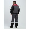 Костюм Вивантек-1 СОП У. (тк.Смесовая, 240) брюки, т.серый/черный/красный
