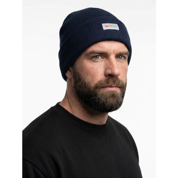 Шапка утепленная ProfLineSpecialist (Акрил), т.синий