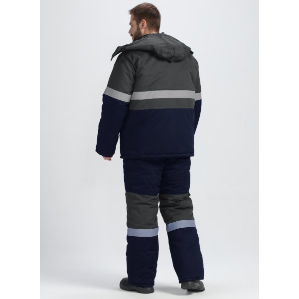 Костюм зимний Нордхард-2 СОП У. (тк.Смесовая,240) п/к, т.синий/серый