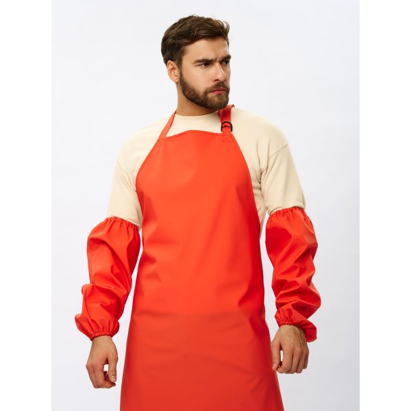 Нарукавники влагозащитные для рыбаков ProfLineSpecialist (ПВХ,550), оранжевый