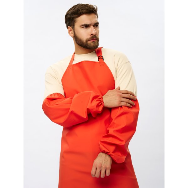 Нарукавники влагозащитные для рыбаков ProfLineSpecialist (ПВХ,550), оранжевый