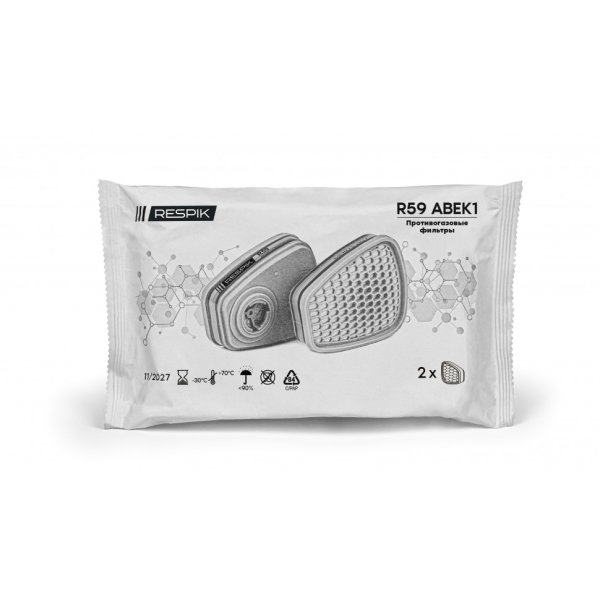 Фильтр противогазовый RESPIK® R59 А1В1Е1К1 (2 шт)